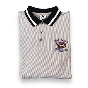 Vintage Arizona Diamond D Backs World Series 2001 Polo